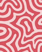 Curving Lines Abstract Pattern Rug