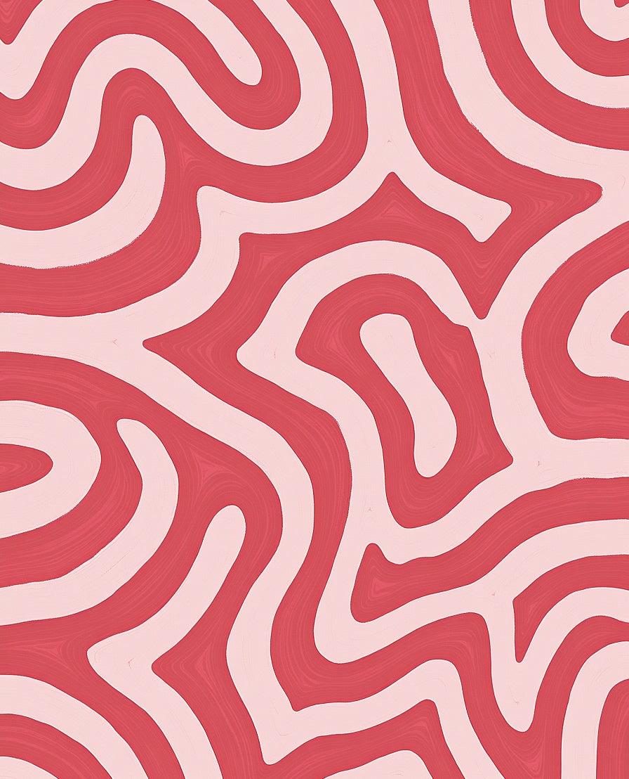 Curving Lines Abstract Pattern Rug