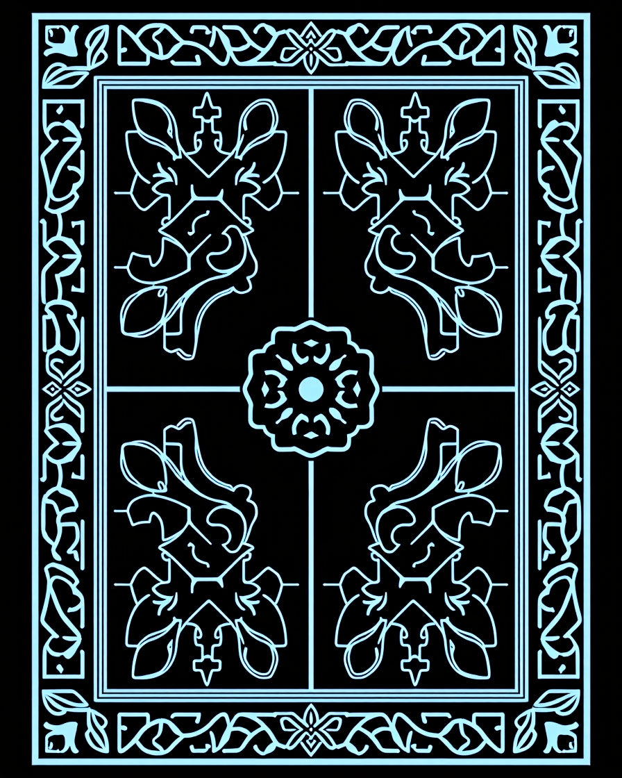 Abstract Art Deco Symmetry Rug