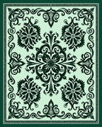 Traditional Floral Damask Pattern Rug