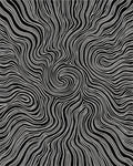 Black White Swirl Flow Design Rug