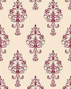 Damask Floral Pattern Design Rug
