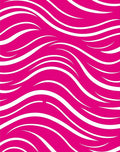 Bold Pink White Wave Pattern Rug