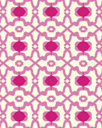 Bold Geometric Pink Mandala Pattern Rug