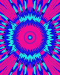 Vibrant Starburst Geometric Pattern Rug