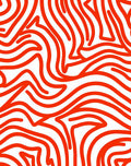 Bold Orange Abstract Lines Rug