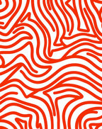 Bold Orange Abstract Lines Rug