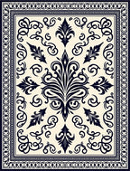 Classic Floral Scrollwork Paisley Pattern Rug