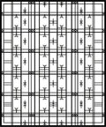 Minimalist Geometric Grid Pattern Rug