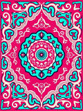 Bold Indian Inspired Floral Design Rug