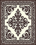 Intricate Swirls Central Motif Rug