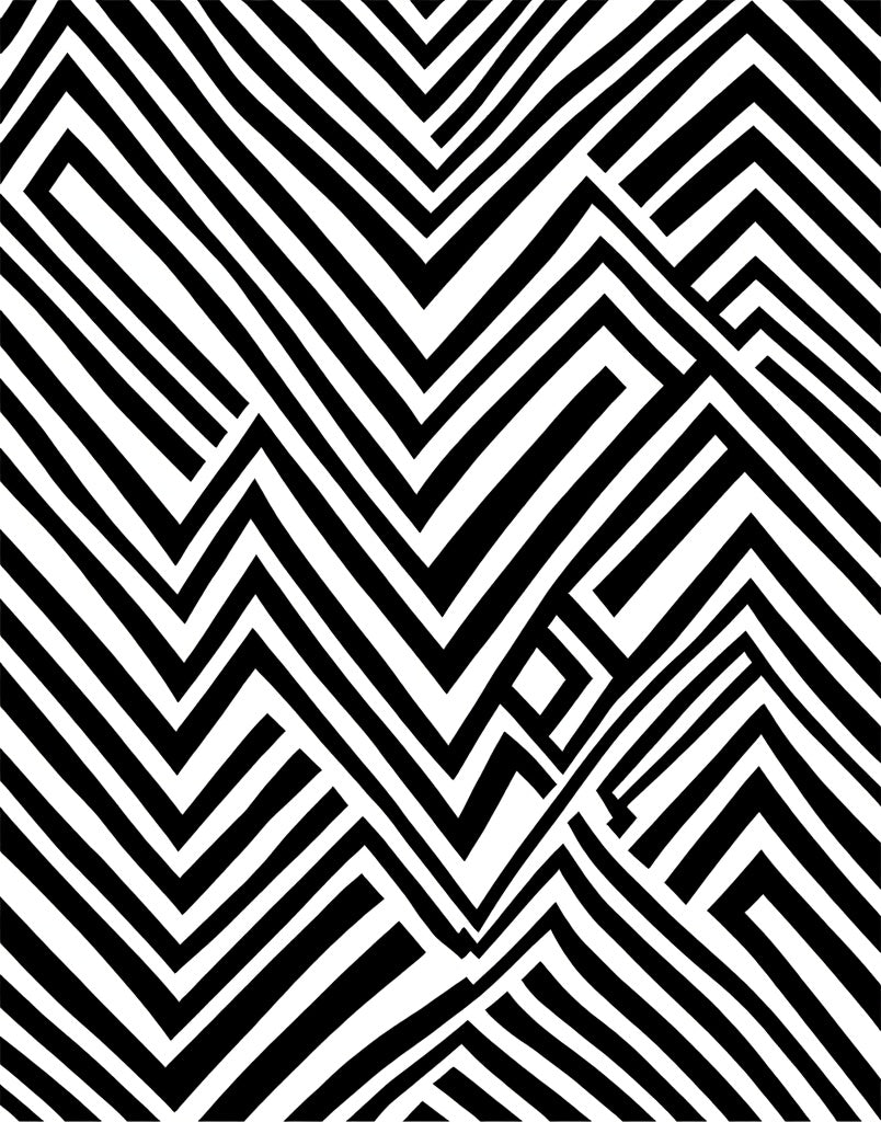 Bold Graphic Lines Patterned Design Rug