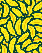 Bright Yellow Banana Pattern Rug