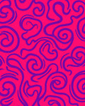 Vibrant Pink Purple Swirl Pattern Rug