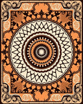 Bold Circular Mandala Pattern Rug