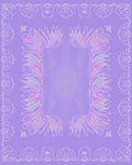 Pastel Floral Border Design Rug