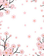 Delicate Pink Blossom Pattern Rug