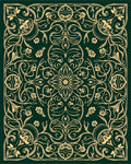 Elegant Floral Garden Pattern Rug