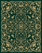Elegant Floral Garden Pattern Rug