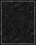 Dark Swirling Abstract Pattern Rug