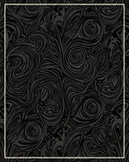 Dark Swirling Abstract Pattern Rug