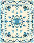 Classic Floral Art Deco Rug