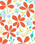 Bold Floral Motif Rug