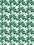 Green Leafy Abstract Pattern Rug