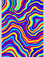 Vibrant Psychedelic Swirl Pattern Rug