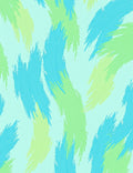 Aqua Blue Green Brushstrokes Pattern Rug