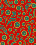 Abstract Swirl Sunburst Pattern Rug