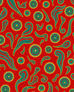 Abstract Swirl Sunburst Pattern Rug