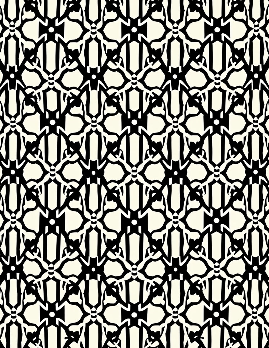 Monochromatic Lattice Pattern Design Rug