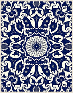 Intricate Floral Mandala Design Rug