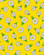 Sunny Yellow Daisy Floral Pattern Rug