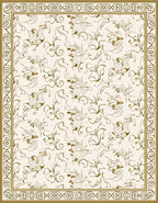 Classic Floral Swirls Ornament Pattern Rug