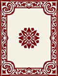Rich Floral Medallion Border Design Rug