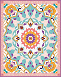 Vibrant Floral Medallion Pattern Design Rug