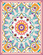 Vibrant Floral Medallion Pattern Design Rug