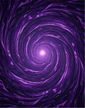 Vibrant Purple Swirl Abstract Rug
