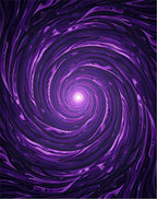 Vibrant Purple Swirl Abstract Rug
