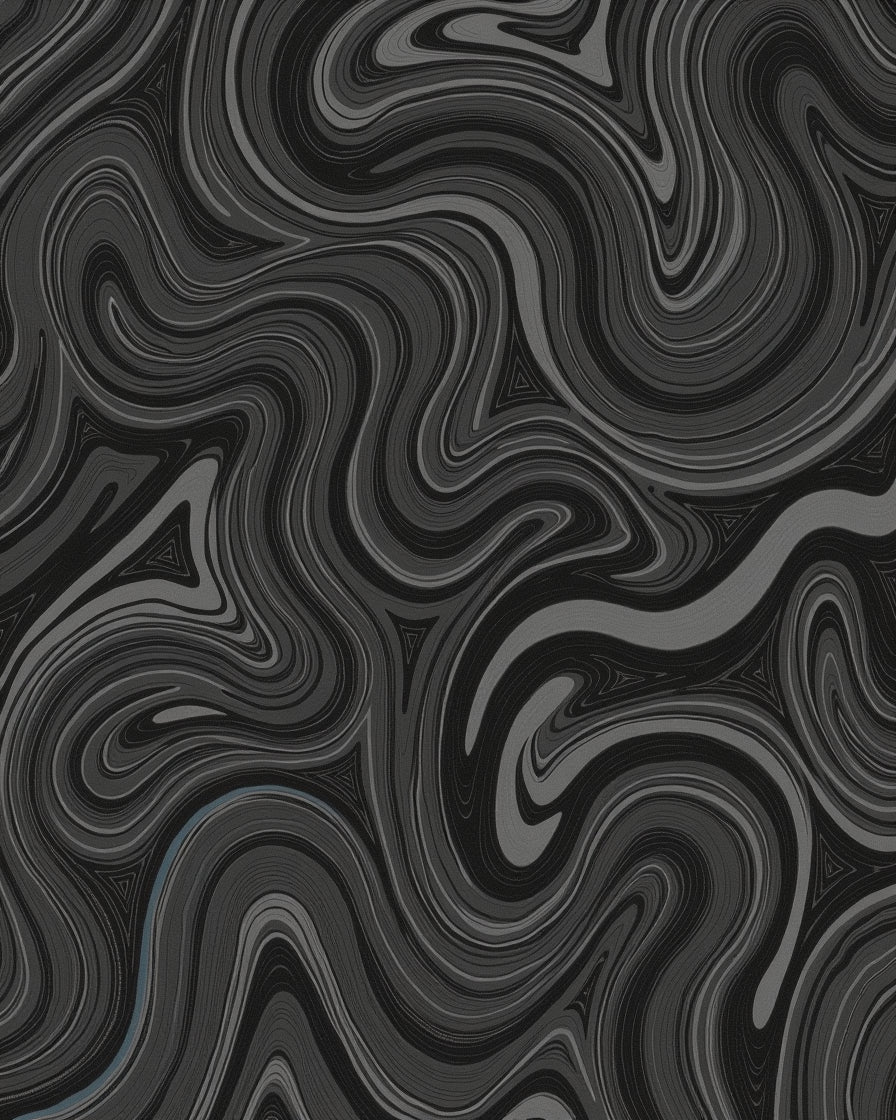 Monochromatic Swirl Marble Pattern Rug
