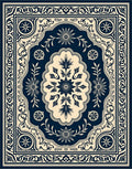 Classic Floral Inlay Pattern Rug