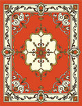 Elegant Ornate Floral Medallion Rug