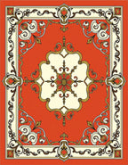 Elegant Ornate Floral Medallion Rug