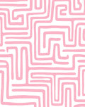 Pink Maze Pattern Rug