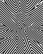 Abstract Geometric Stripe Design Rug