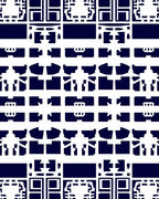 Geometric Lattice Pattern Design Rug
