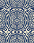 Contoured Labyrinth Nested Diamond Pattern Rug
