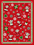 Whimsical Elves Festive Holiday Christmas Rug